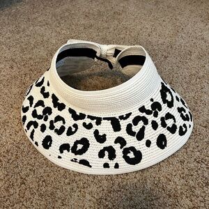 MudPie Roll-up Straw Sun Hat Visor
